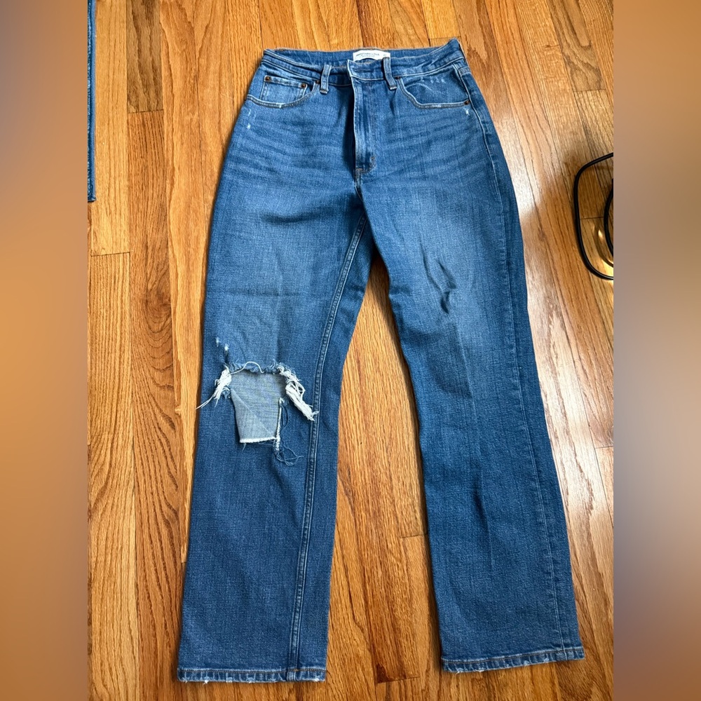 Abercrombie & Fitch Light Blue Ultra High Rise Jeans